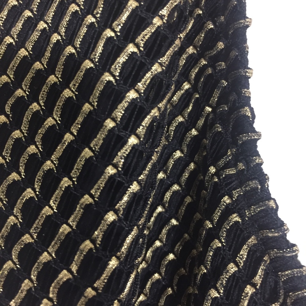 Peter Nygard GOLD Thread Black Tank Lined